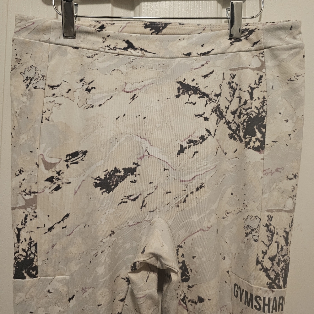 Gym Shark Ori Leggings - Marble Print Sz: XL - Picture 13 of 16